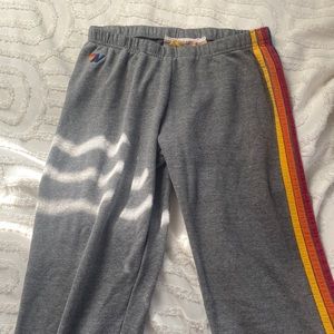 size large 5 stripe aviator nation sweatpants